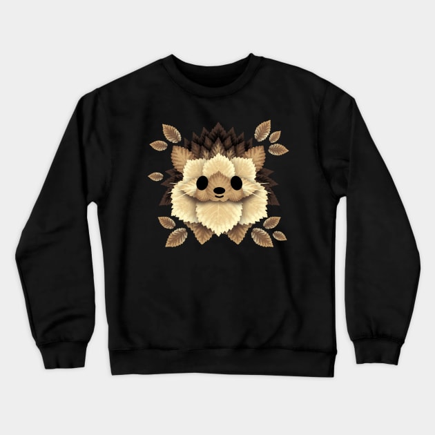 hedgehog of leaves Crewneck Sweatshirt by NemiMakeit